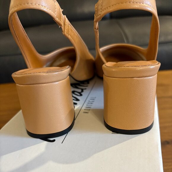 L’INTERVALLE Jarotes 38 camel slingback NWT - Picture 8 of 12